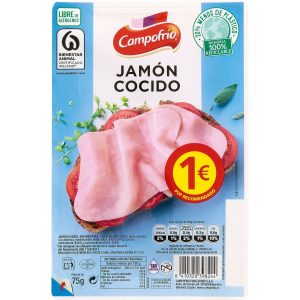 Jamón Cocido Lonchas Campofrio 75g