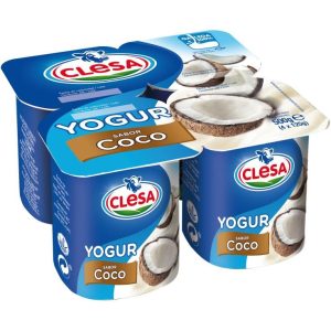 Yogur Sabor Coco Clesa 4x125g