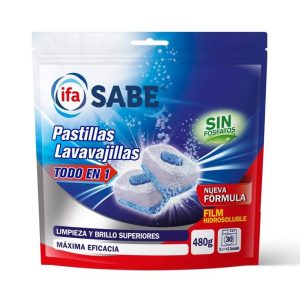 Pastillas Lavavajillas ifa 30ud 480g