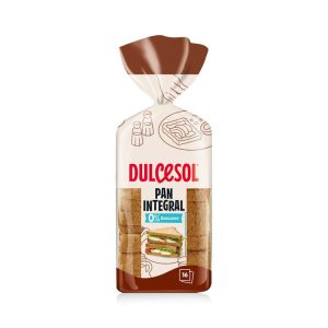 Pan de Molde Integral Sin Azucar 16 Rebanadas Dulcesol