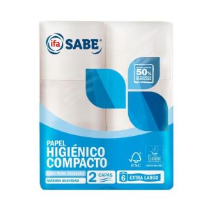 Papel Higiénico Compacto 2 Capas ifa 6ud