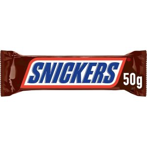 Chocolatina con Caramelo y Cacahuete Snickers 50g