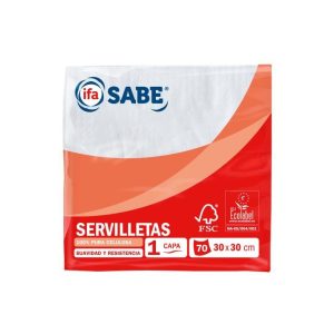 Servilletas Blancas 1 Capa ifa 70ud