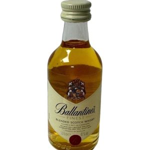 Miniatura Whisky Ballantines Botella Cristal 5cl