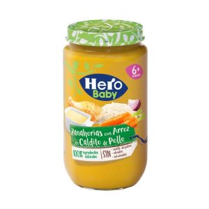 Potito Arroz y Zanahoria en Caldo de Pollo Hero Baby 235g