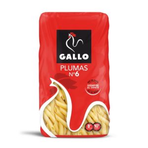 Macarrones plumas N.6 Gallo 450g