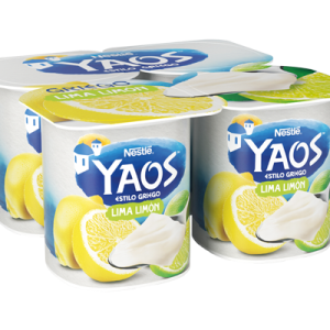 Yogur Griego Lima Limón Yaos 4x115g