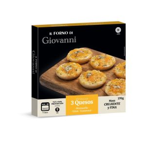 Mini Pizza 3 Quesos Forno Giovanni 9ud 270g