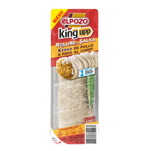 Burrito de Kebab de Pollo, Pavo al Curry El Pozo 160g