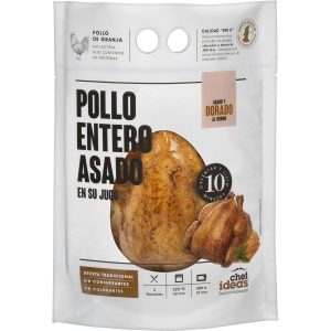 Pollo Entero Asado bolsa Chef Ideas 1.3 Kg aprox