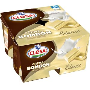 Crema de Bombón Blanco Clesa 4x125g