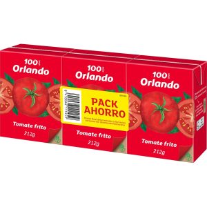 Tomate Frito sin Gluten Orlando Pack 3x212g