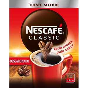 Café soluble descafeinado Nescafé 10x20g