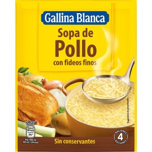 Sopa de Pollo con fideos finos Gallina Blanca 72g
