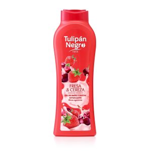 Gel de Baño Fresa y Cereza Tulipan Negro 650ml