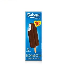 Bombón sabor Nata Dulcesol 3x46g