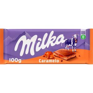 chocolate con leche y caramelo Milka 100g