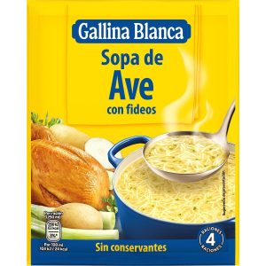 Sopa de Ave con Fideos Gallina Blanca 80g