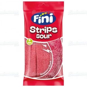 Sour Strips Strawberry Shock Fini 90g