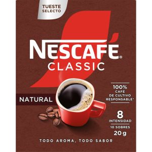 Cafe Soluble Natural Classic Nescafé 10ud 20g