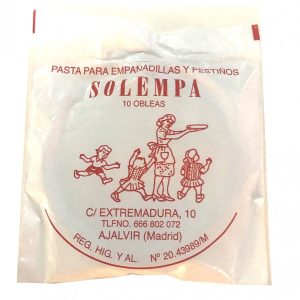 Pasta para Empanadillas Solempa 10ud 190g
