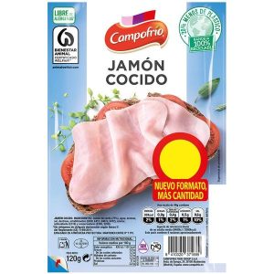 Jamón cocido lonchas Campofrio 120g