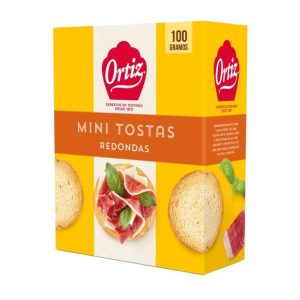 Mini Pan Tostas Redondas Ortiz 100g