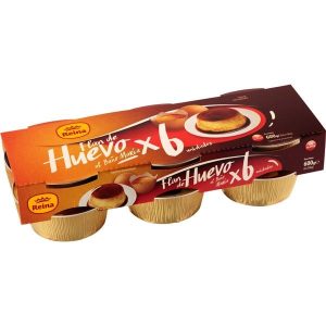 Flan de huevo al Baño María Reina 6ud