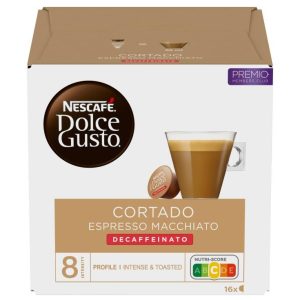 Capsulas café Cortado Descafeinado Dolce Gusto 16ud